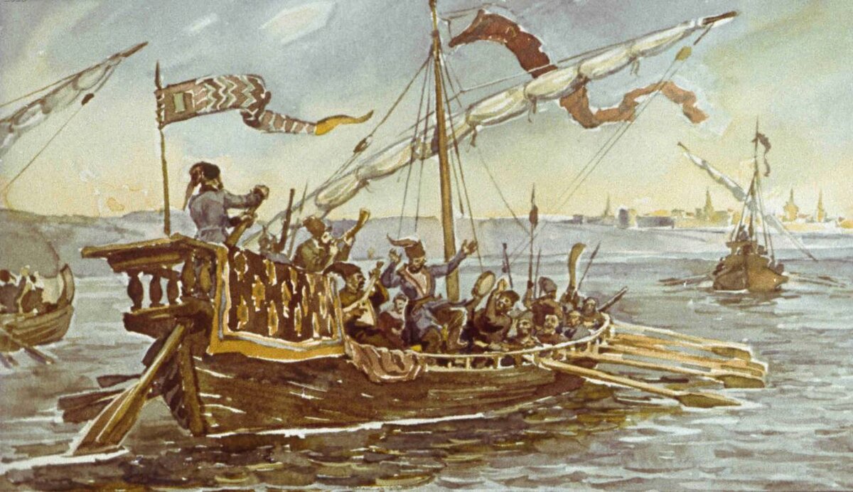 Ватаги Разина из Персии в Астрахань Источник:amp.topwar.ru