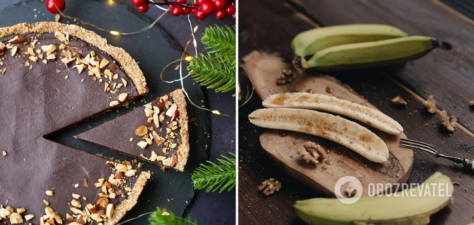 Шоколадно-банановый тарт 