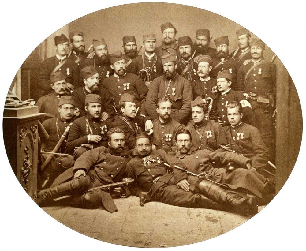 Русские добровольцы второй половины 19 в. (фото из открытых источников)