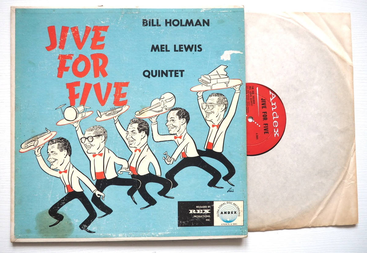 Альбом квинтета Билла Холмана - Мела Льюиса 'Jive For Five', выпущенный на Andex в 1959 году