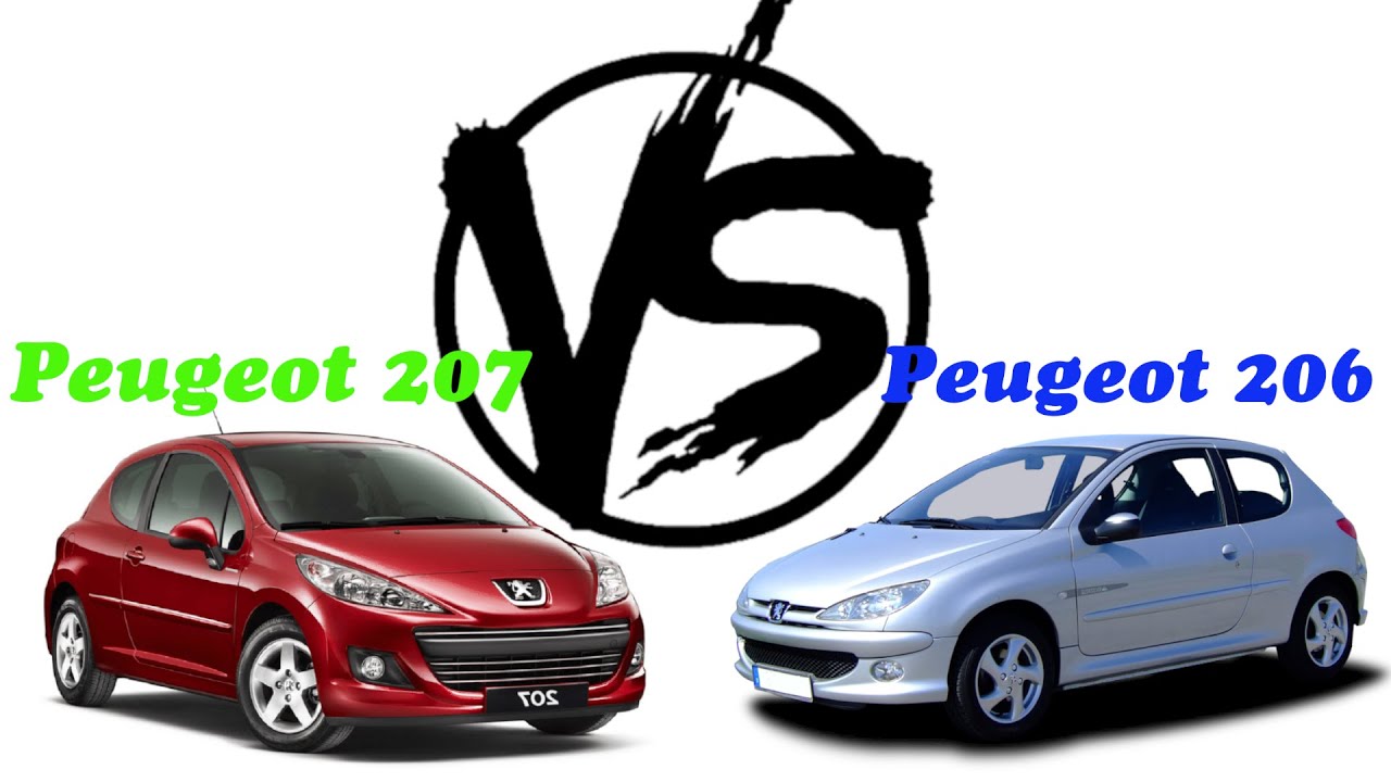 Peugeot 206 vs Peugeot 207