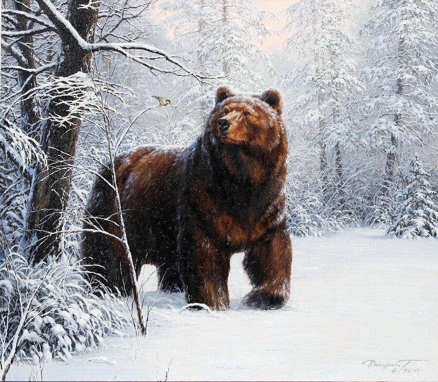 Художник Т.Данчурова. "Хозяин Тайги". 2010г.