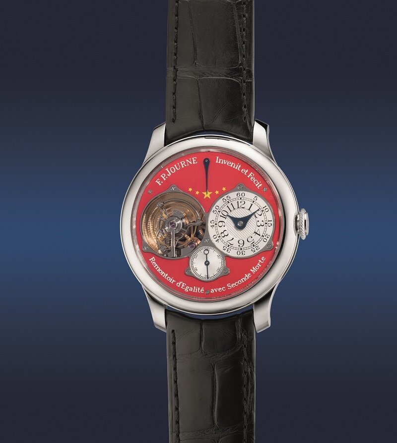 Часы F.P.Journe Tourbillon Souverain "China 2010" в платиновом корпусе с турбийоном