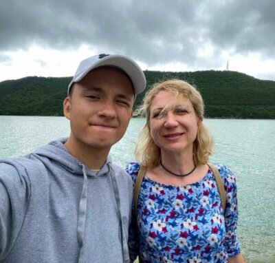 Оксана с сыном Павлом.