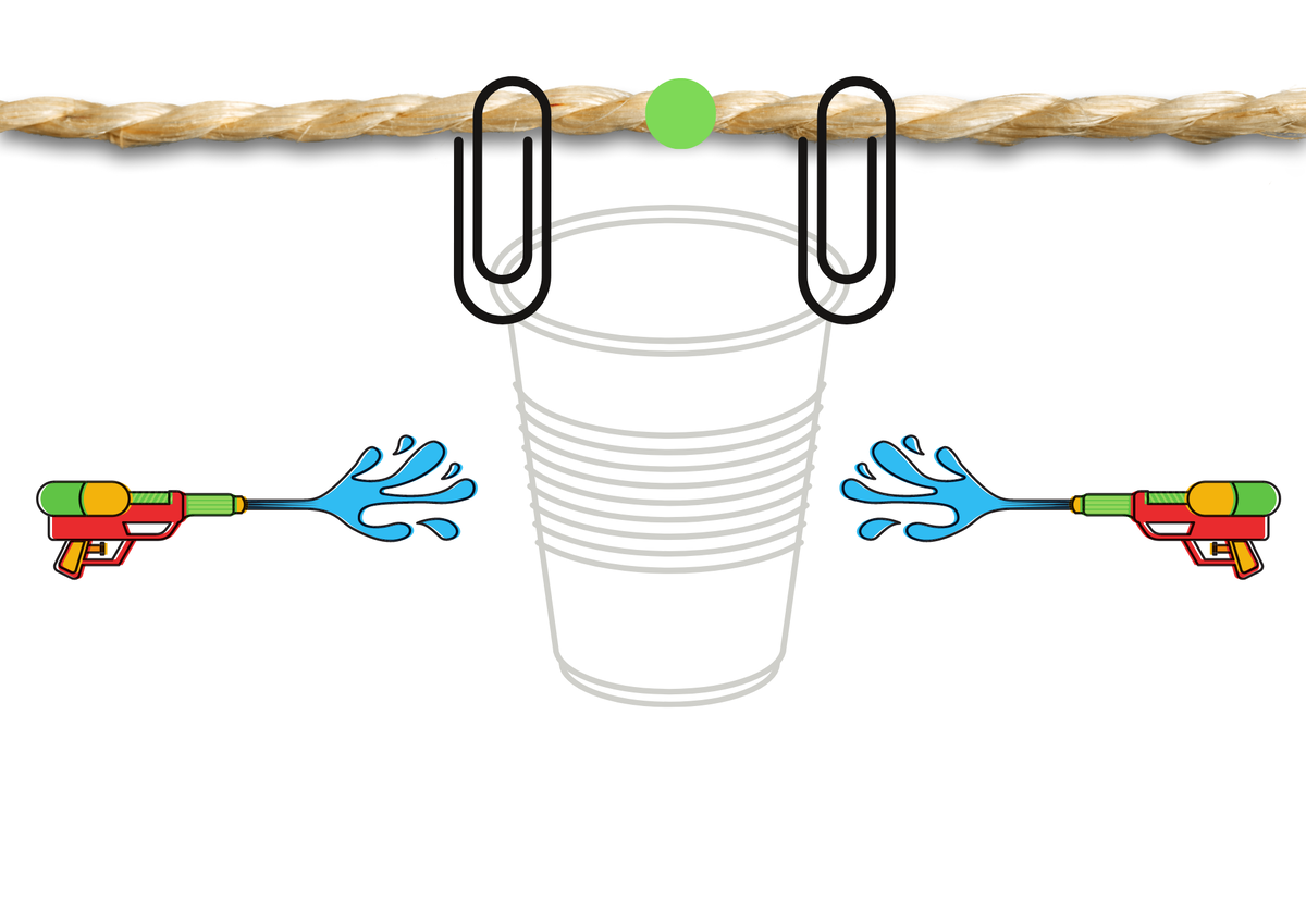 Схема крепления для игры Водный снайпер