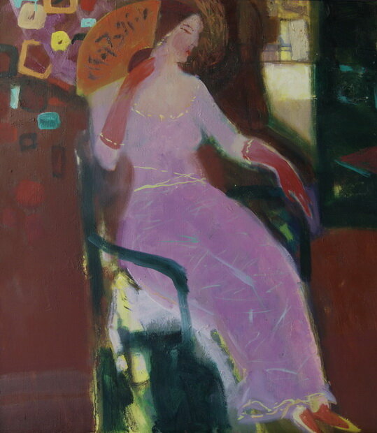 "Mademoiselle" Сергей Жилин, 84х74, холст, масло, 1999 г.