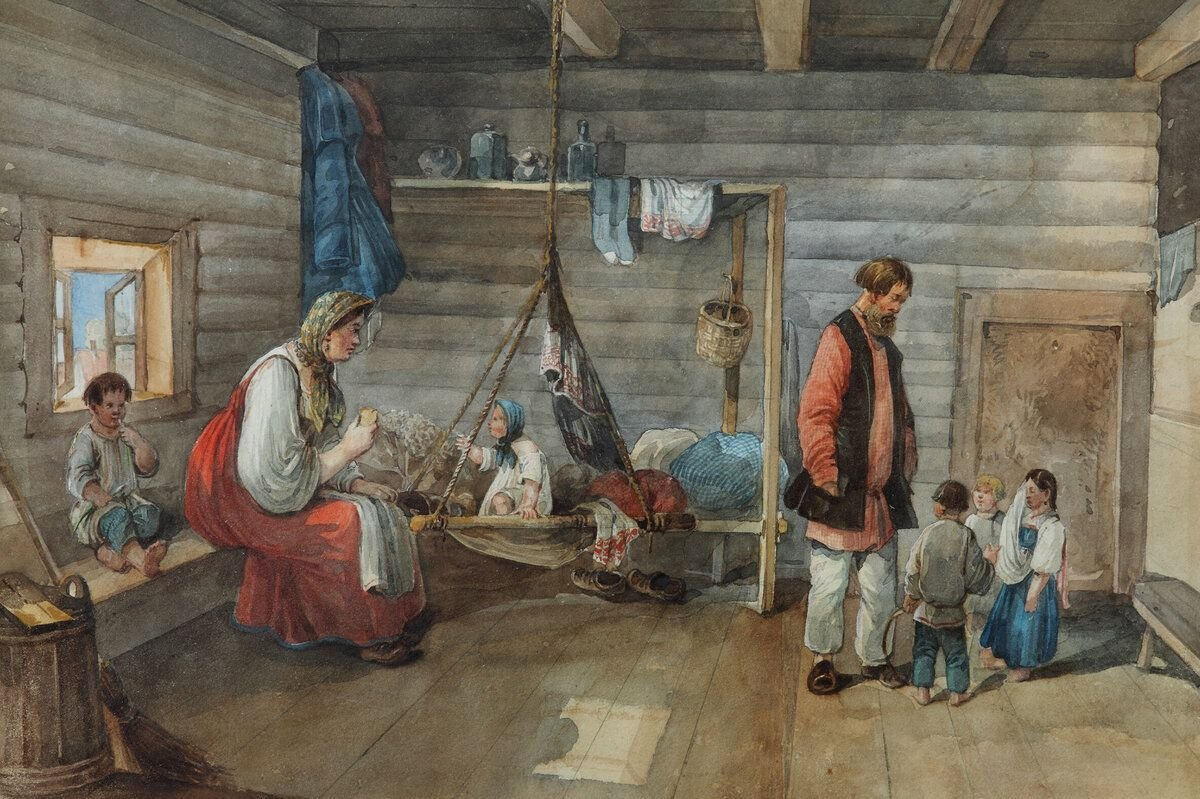 Повседневная жизнь 16 17 века. Быт крестьян 17 века в России. Крестьянская семья 17 века в России.