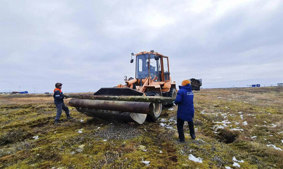    В Сеяхе очистили «Горнолыжку» от металлолома времен восьмидесятых