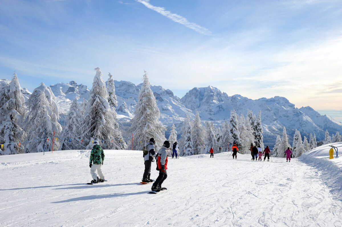 Лыжный курорт в Италии