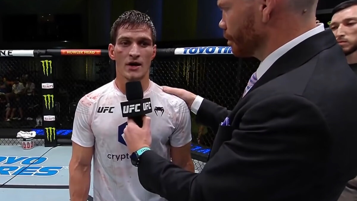    Мовсар Евлоев. Фото: стоп-кадр трансляции UFC