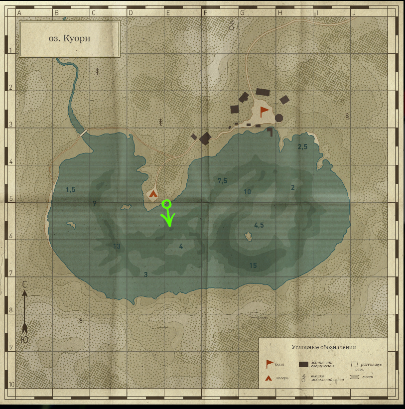 около палатки