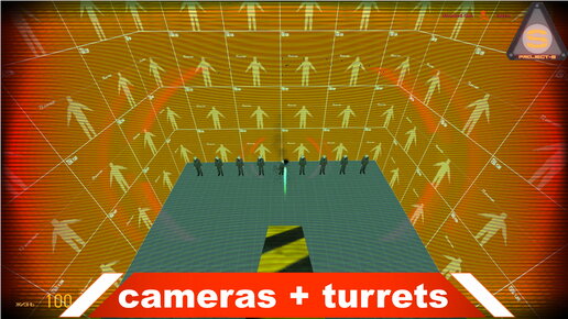 Source Engine - Cameras and Turrets (Камеры и турели - удалённое управление) #tutorial