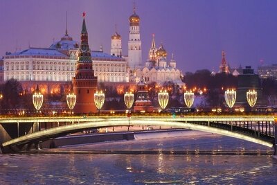    Большой Каменный мост зимой в Москве © Комплекс городского хозяйства города Москвы