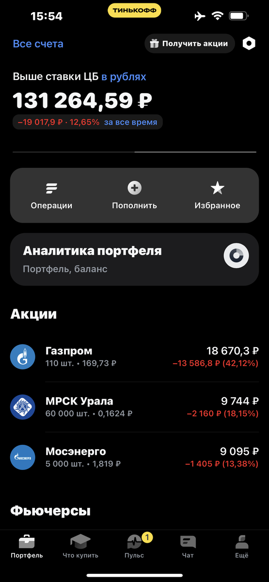 Мои три коня, так сказать убыточных коня инвестпортфеля