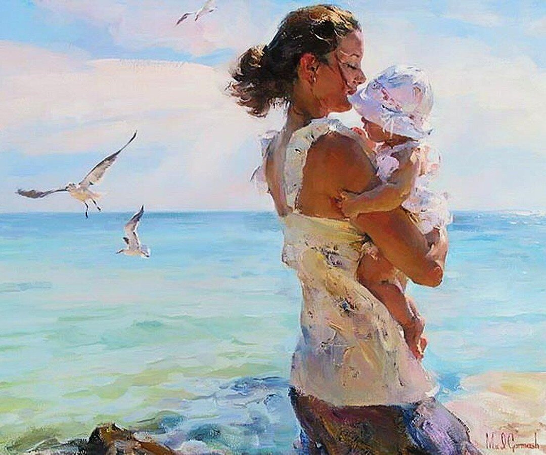 Мать всех морей. Картины художника Владимира Волегова мать и дитя.