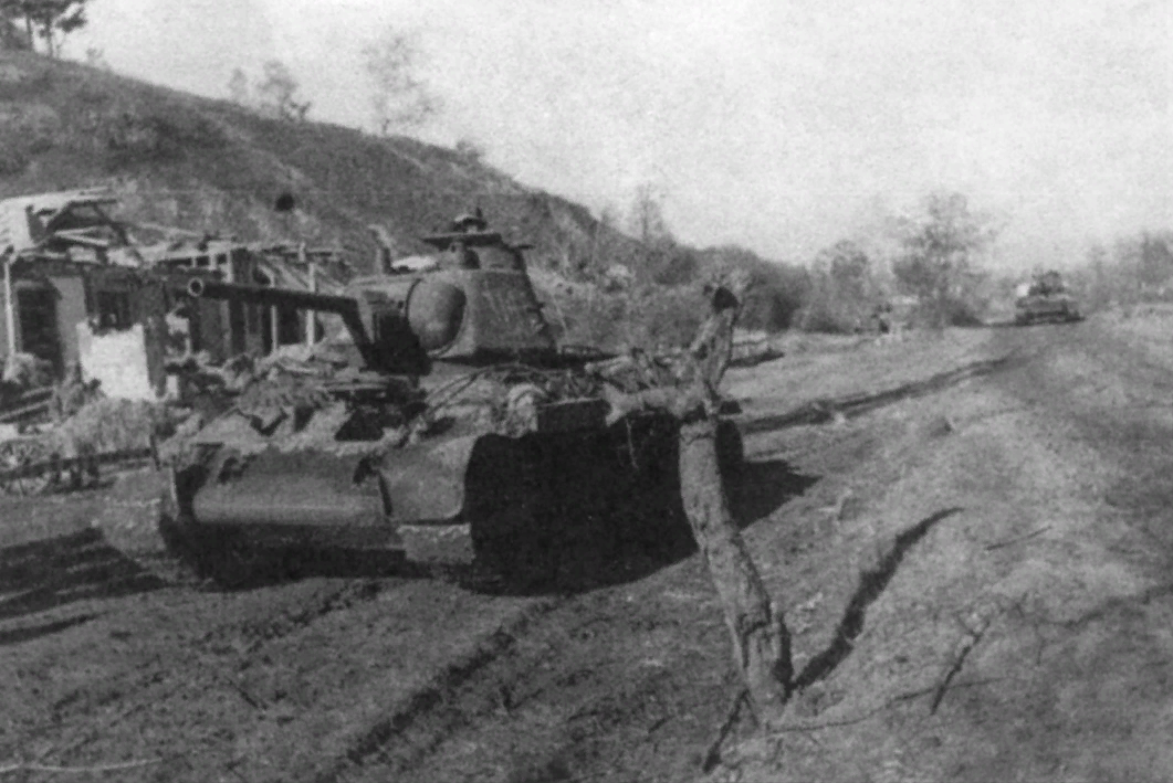 Т-34 на правом берегу Днепра, октябрь 1943 года