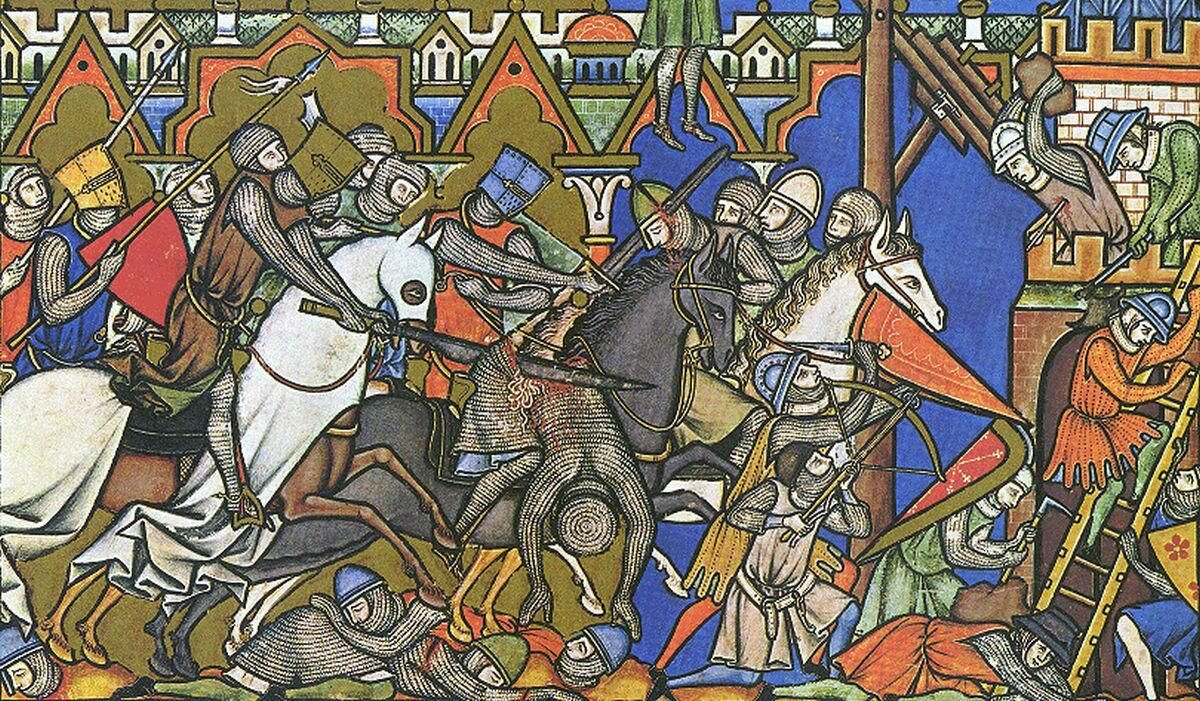 Рыцарские турниры средневековья фрески