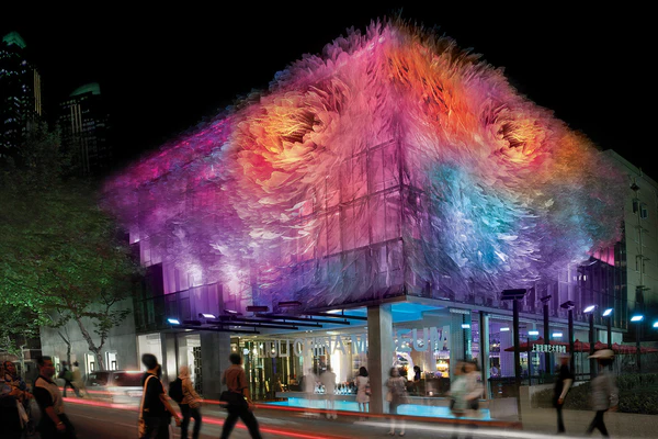 Хрустальный сад Лоретты Янг. Стеклянные скульптуры LIULI