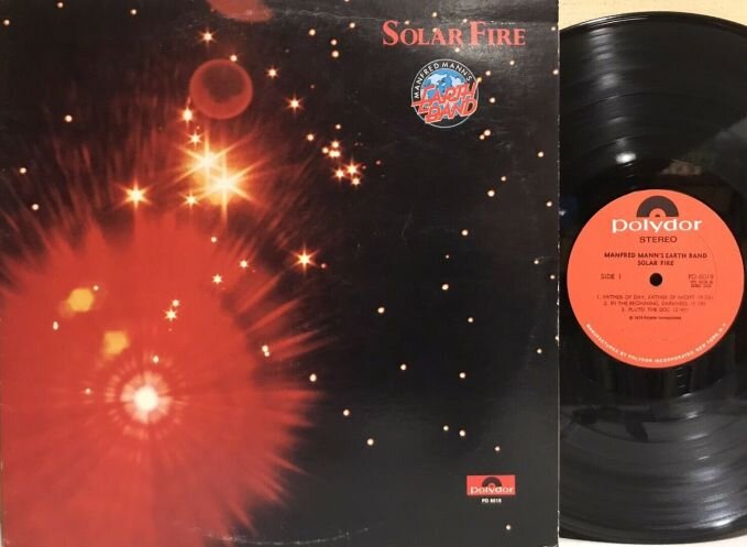 Manfred Mann's Earth Band "Solar Fire", 1973 г., американский выпуск на Polydor Records
