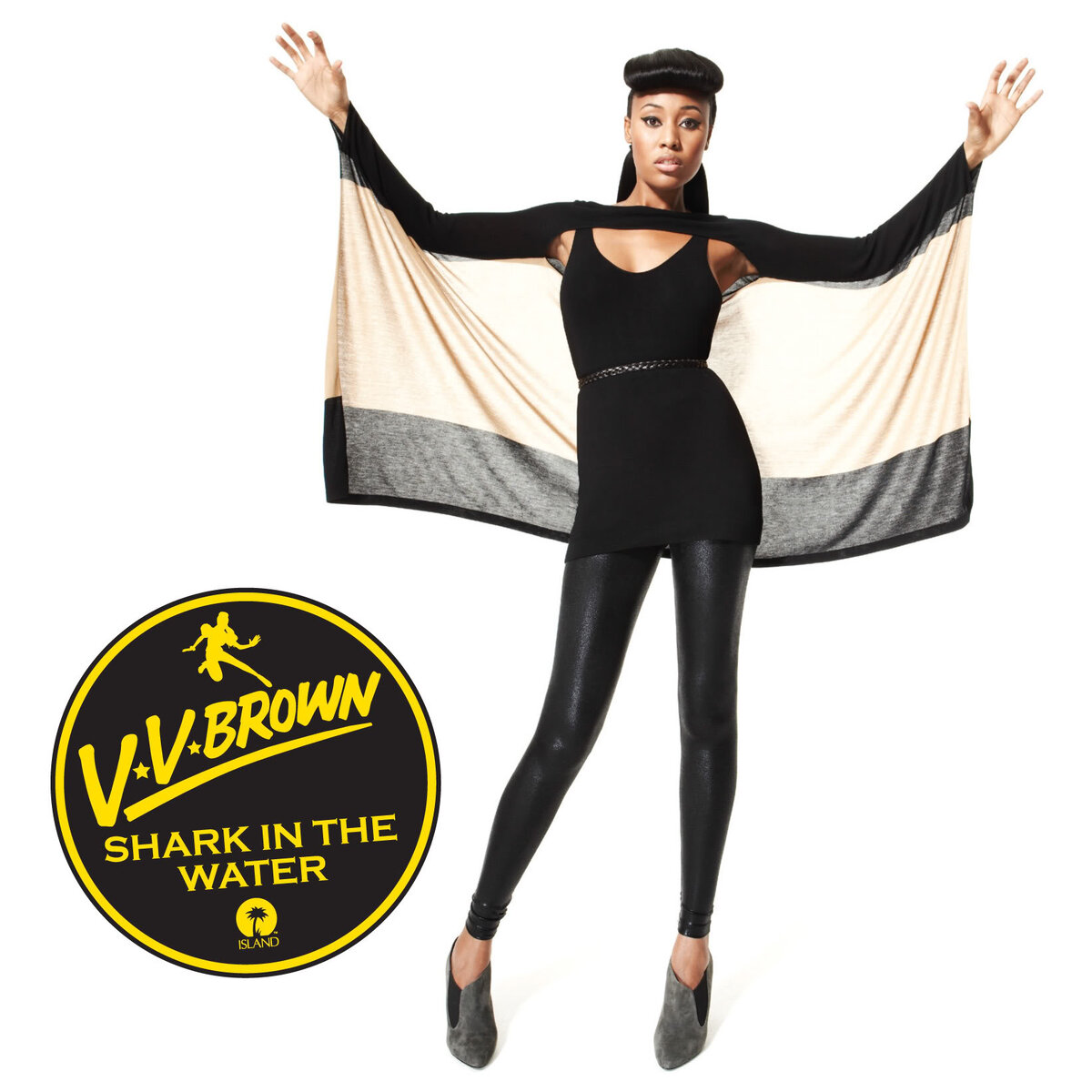 Обложка сингла "Shark in the Water" английской певицы V V Brown