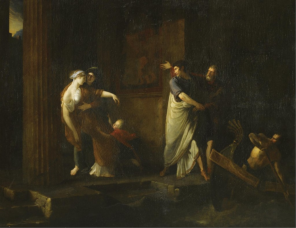 Прощание Брута с Порцией (1799 год, художник — Антуан Дюбо)