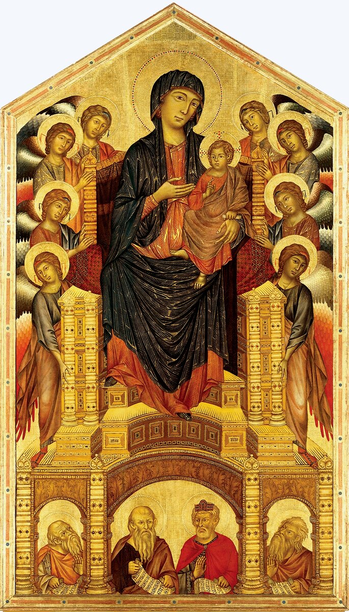 «Мадонна на троне» Чимабуэ 1280-1290 годы