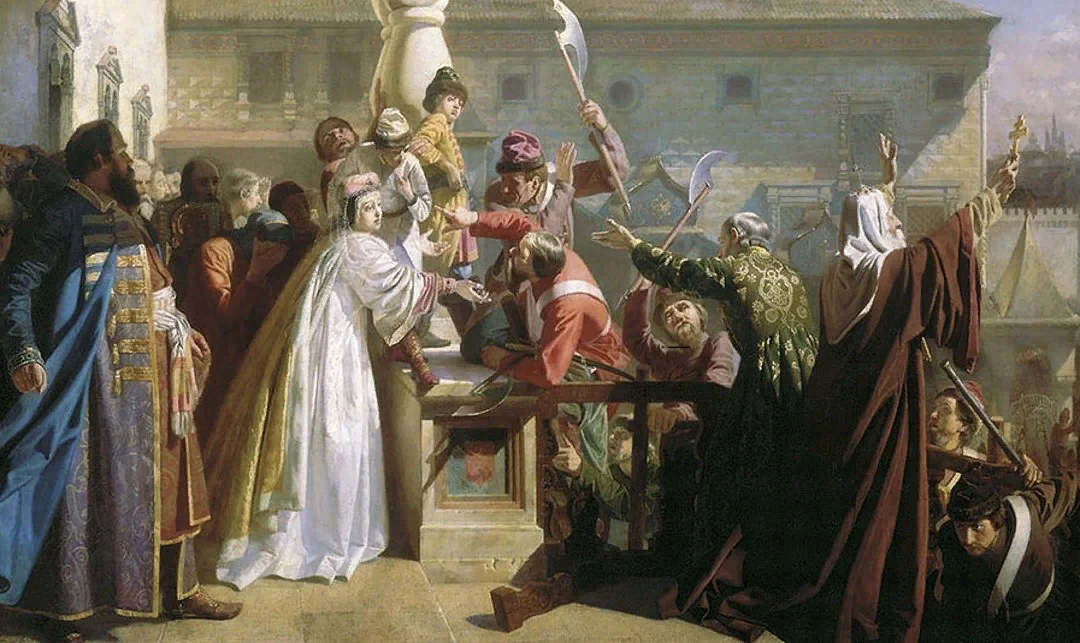 Картина мятеж стрельцов в 1682 г. Бунт стрельцов 1682. Стрелецкое восстание софья 1682. Стрелецкий бунт 1682 картина н дмитриева-оренбургского. Бунт стрельцов 1682.