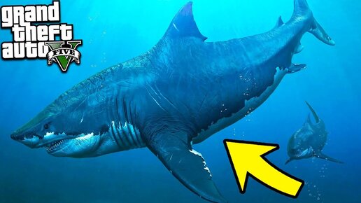 Мегалодон Монстр Глубины Вернулся в Гта 5 Моды! Megalodon Обзор Мода в Gta 5 Видео Mods