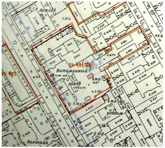 план треста ГРИИ, 1976 год (взято с сайта https://www.citywalls.ru/house5816.html)