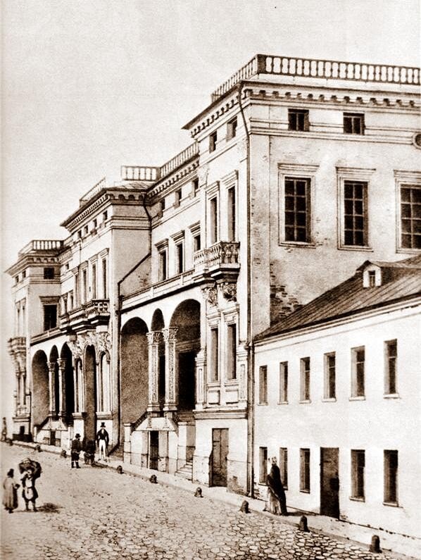 Дом Матвея Гагарина на Тверской улице в Москве [не сохранился]. Источник: a-dedushkin.livejournal.com