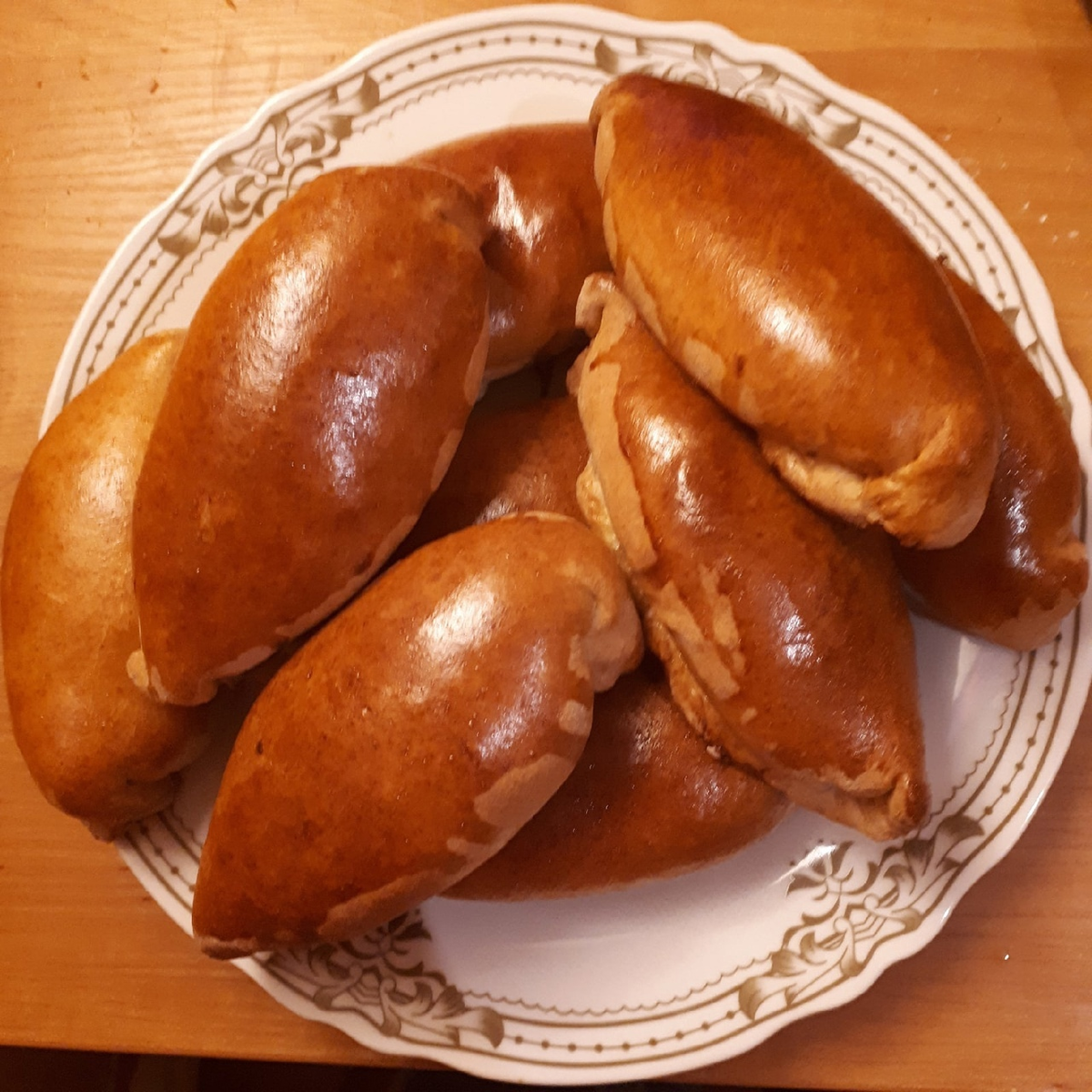 Мои пирожки с капустой. Не из хрущёвского теста, просто для иллюстрации.