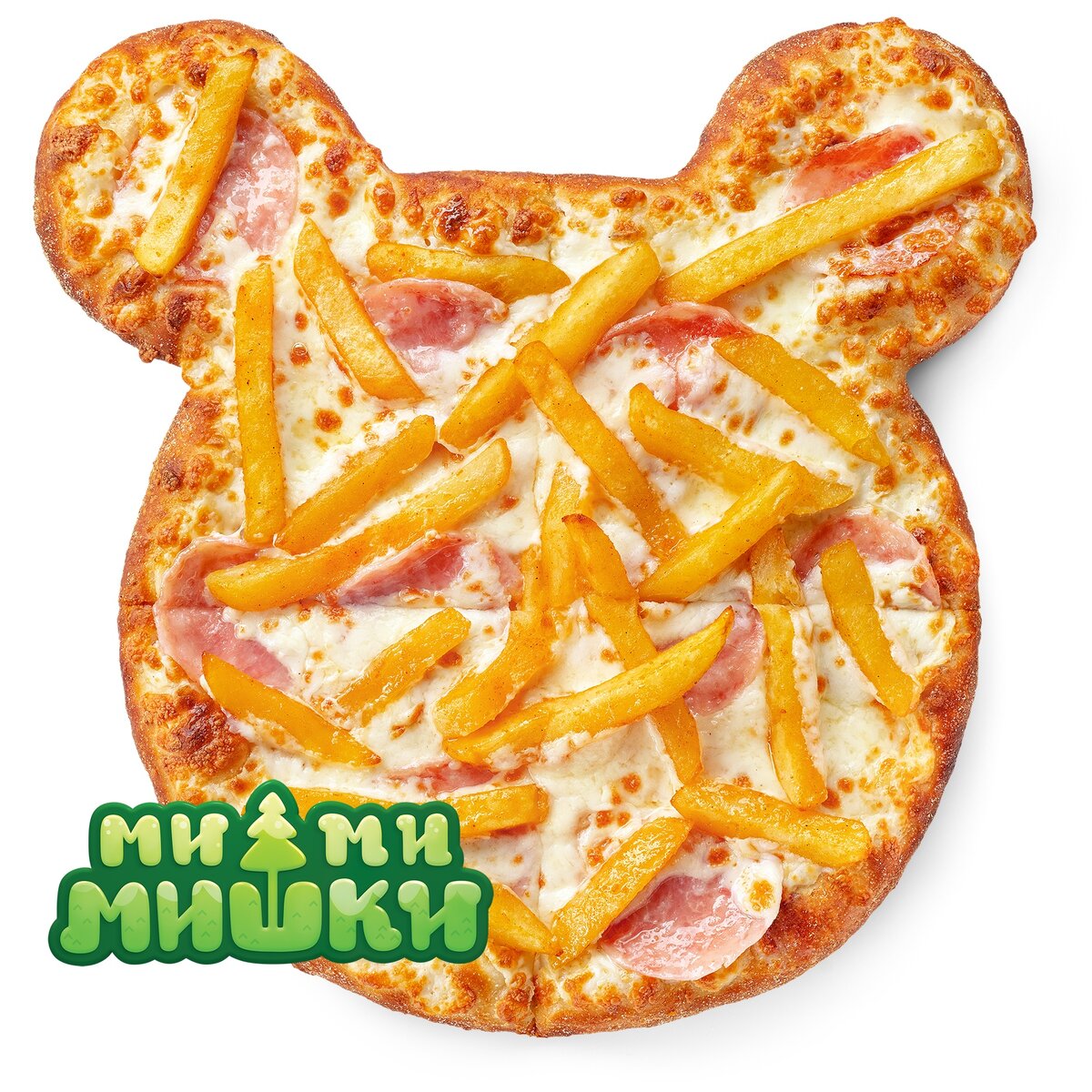 Пицца в виде мишки