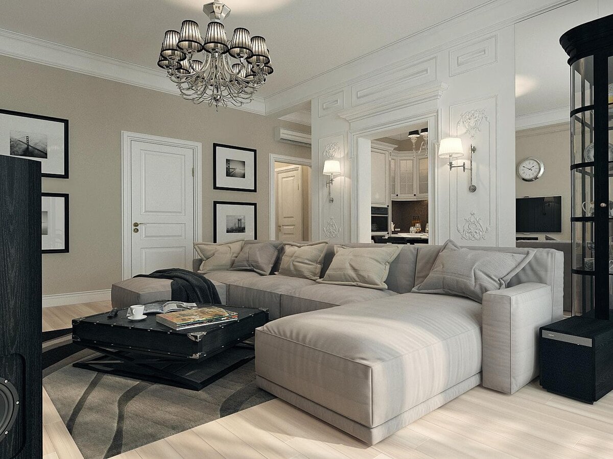 Люстра как основной источник светла в помещении- неактуально. Фото взято из интернета.