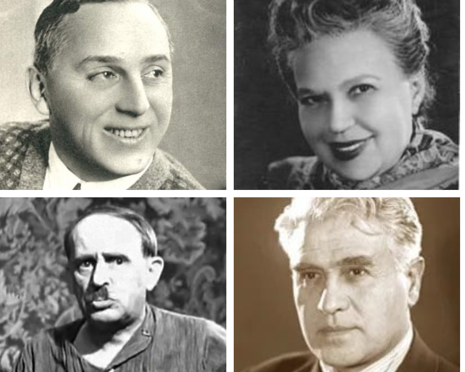 Актеры спектакля, так и не увиденного массовой аудиторией: Павел Поль, Ева Милютина, Федор Курихин и Дмитрий Кара-Дмитриев / яндекс.картинки