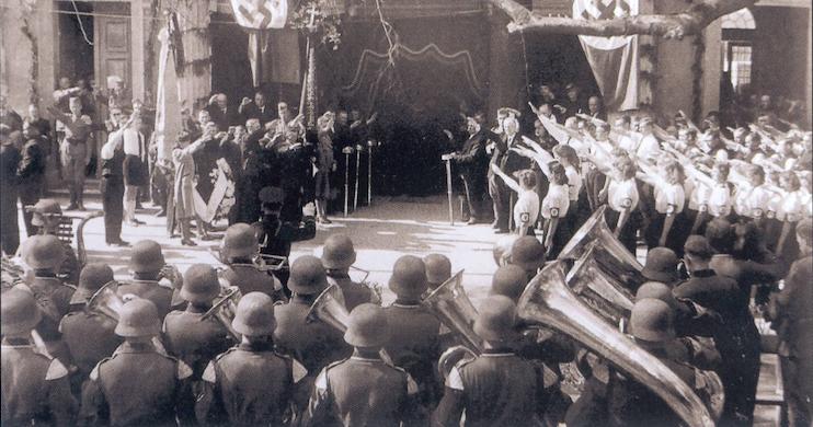 Фольксдойчеры в Панчево, апрель 1941 года