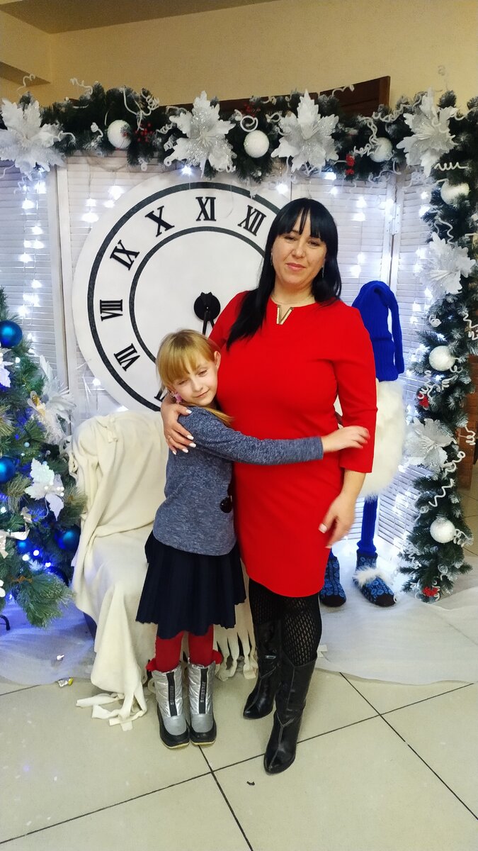 Фото автора с дочкой