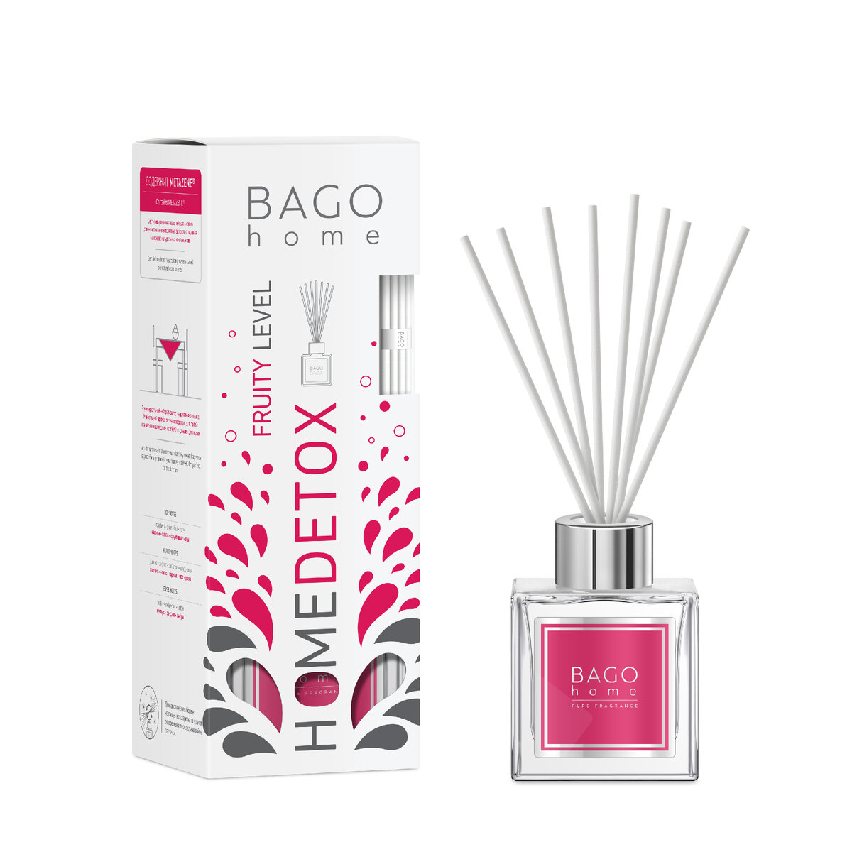 Ароматический диффузор "Фруктовый" от BAGO home, 100 мл