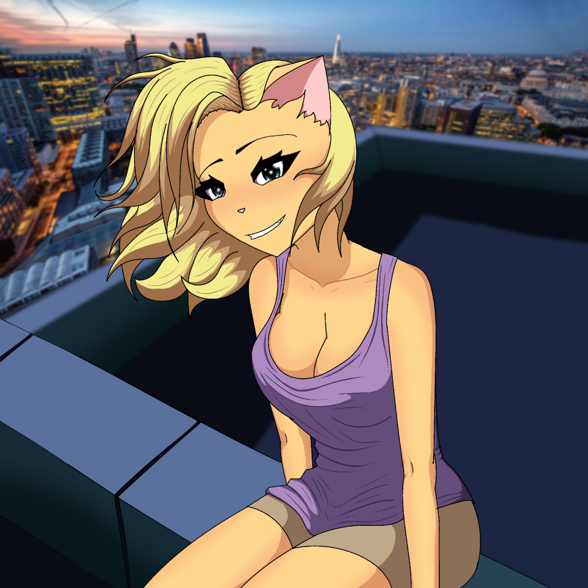 Прикиньте, я нарисовал ее вообще без рефов. Притом, что эту позу и с такого ракурса я рисовал впервые.