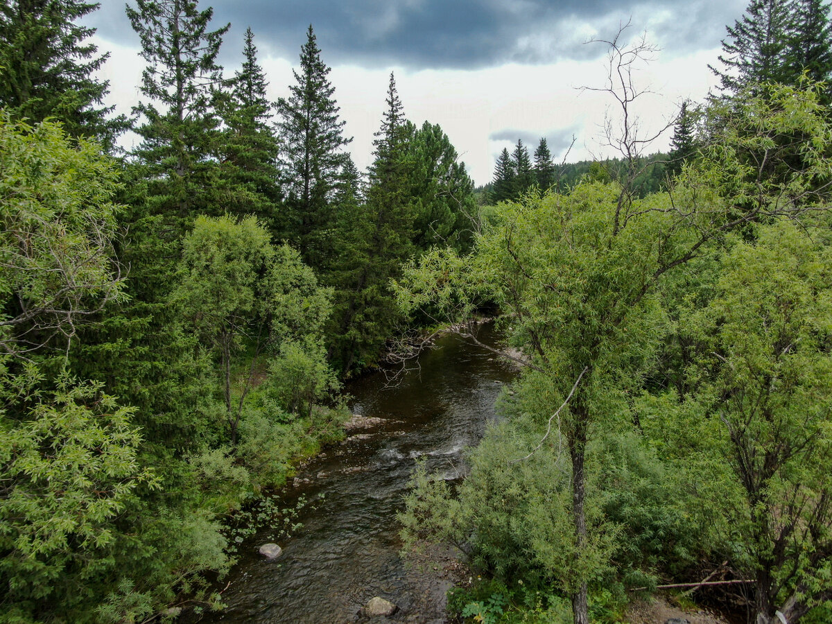 Кача несёт свои воды через тайгу