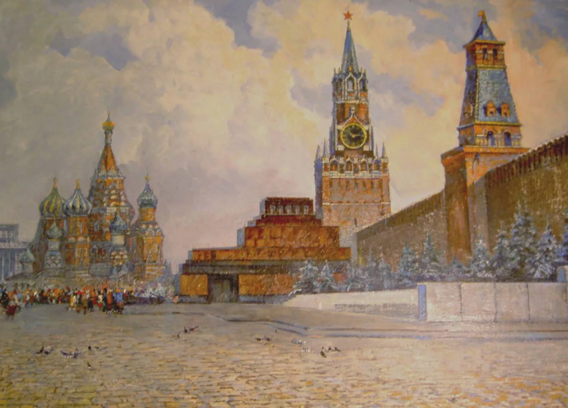 Картина москва 1. Кремль картина Боголюбова 1878г. Московский Кремль 1927. Картина красная площадь в Москве. Красная площадь и Кремль в живописи.