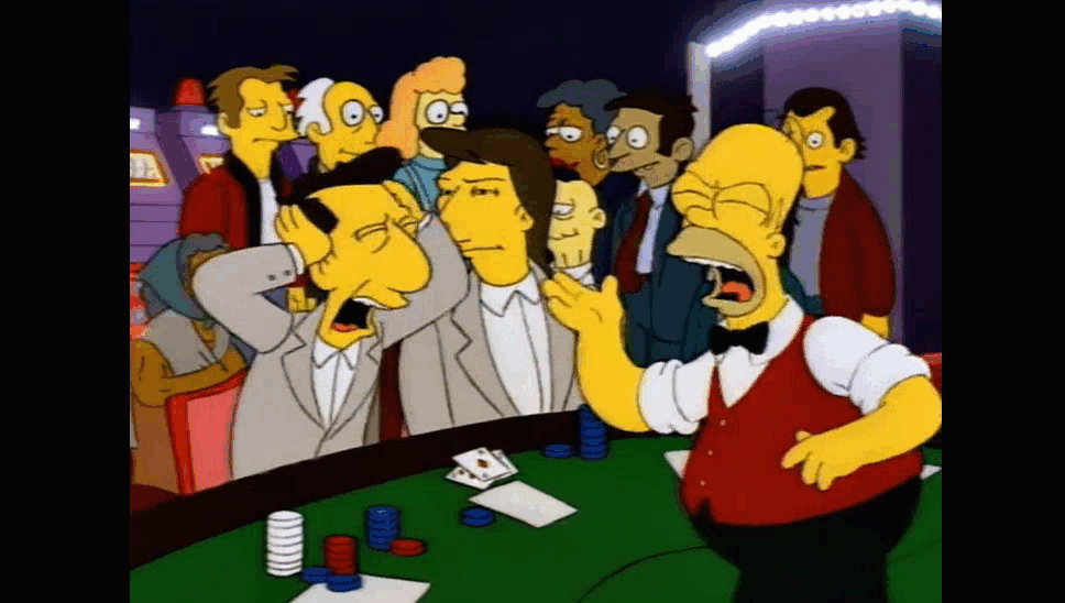 Отсылку к фильму "Человек дождя" (Rain Man, 1988) //Симпсоны (The Simpsons), s05e10 © 20th Century Fox Film Corporation    