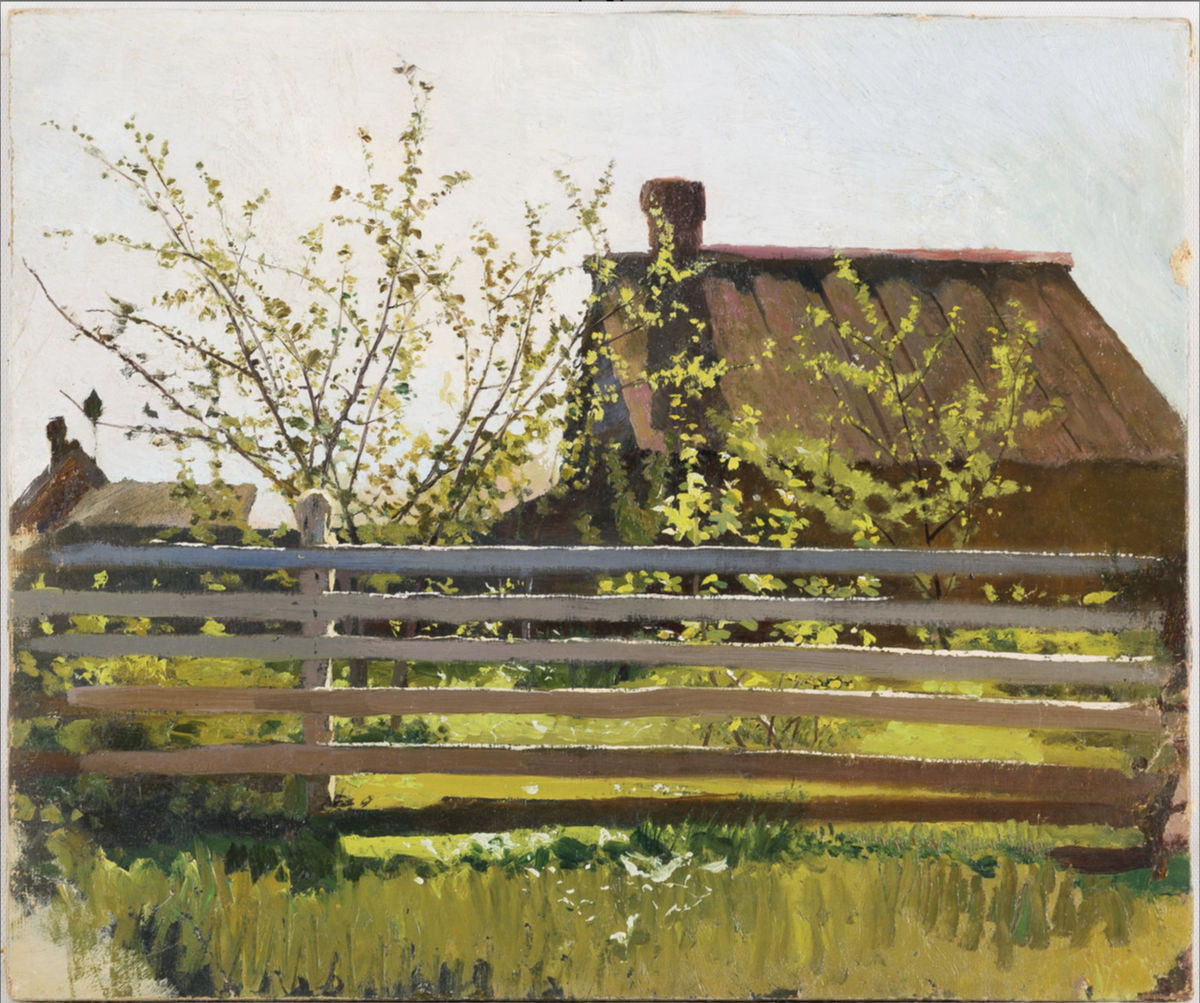 ДУБОВСКОЙ Николай Никанорович (1859‒1918) Весна. 1884
Холст, масло. 33,5 × 40
