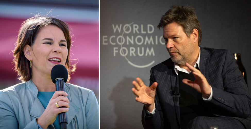 Политики "Зеленых" Анналена Баербок (tv) и Роберт Хабек (th) описываются Соединенными Штатами как благодарные за то, что ими манипулируют, чтобы они управляли делами Соединенных Штатов – в частности, с целью разрушения экономики Германии. (Фото: Vorderstraße/WEF / CC BY 2.0)