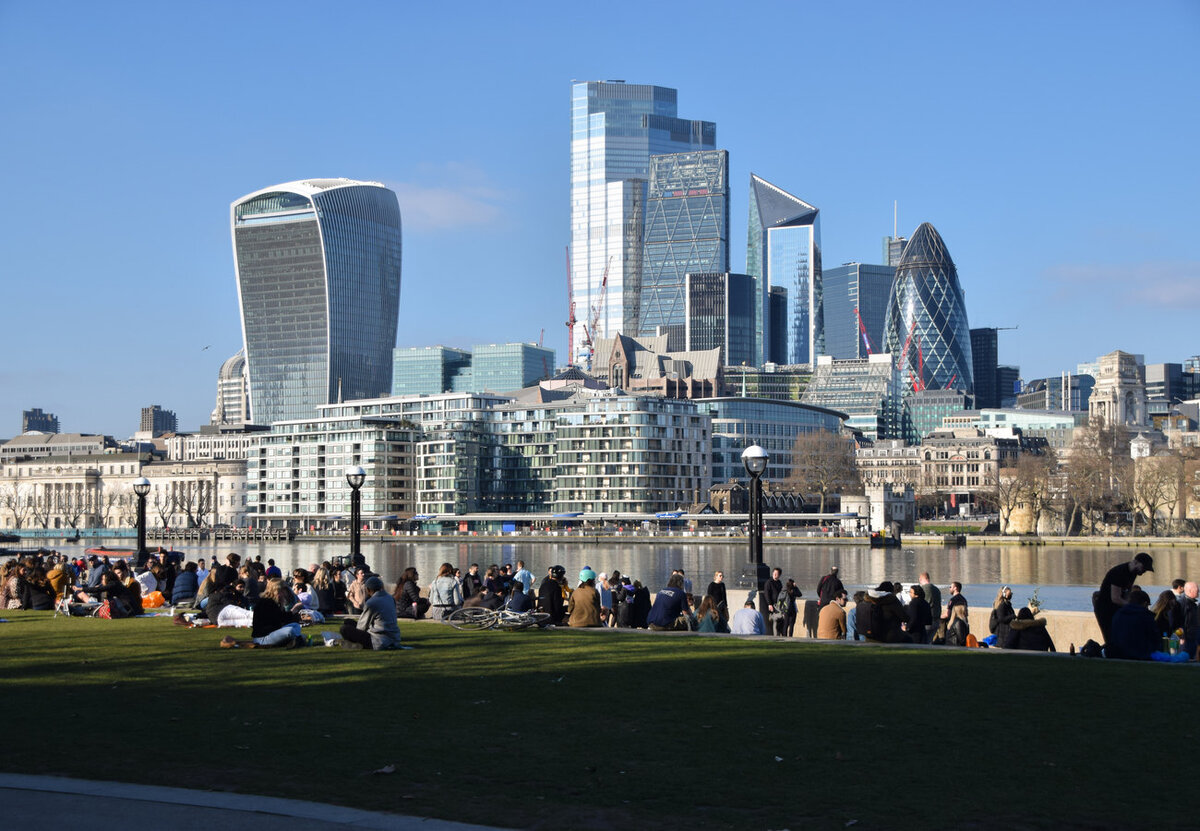    Вид на центр Лондона