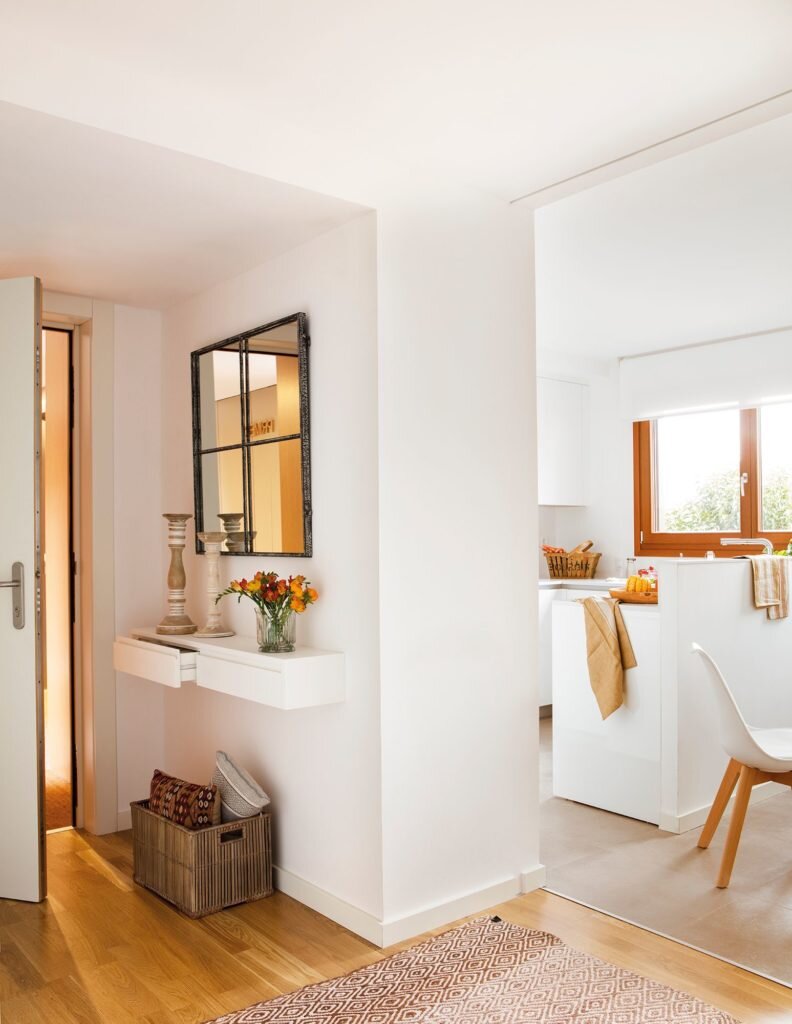 Прихожая в скандинавском стиле - просторно, функционально и уютно