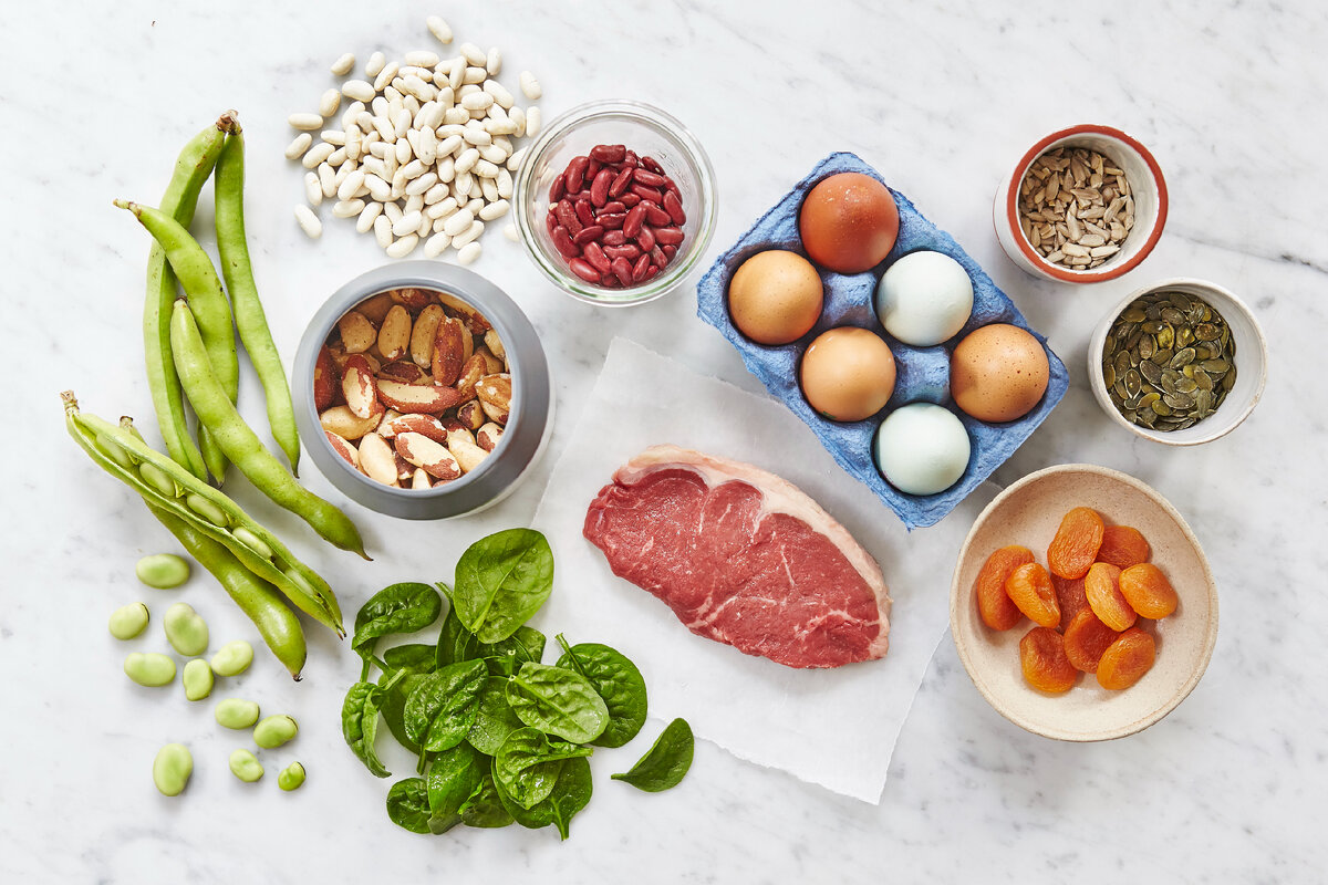 Продукты с высоким содержанием железа