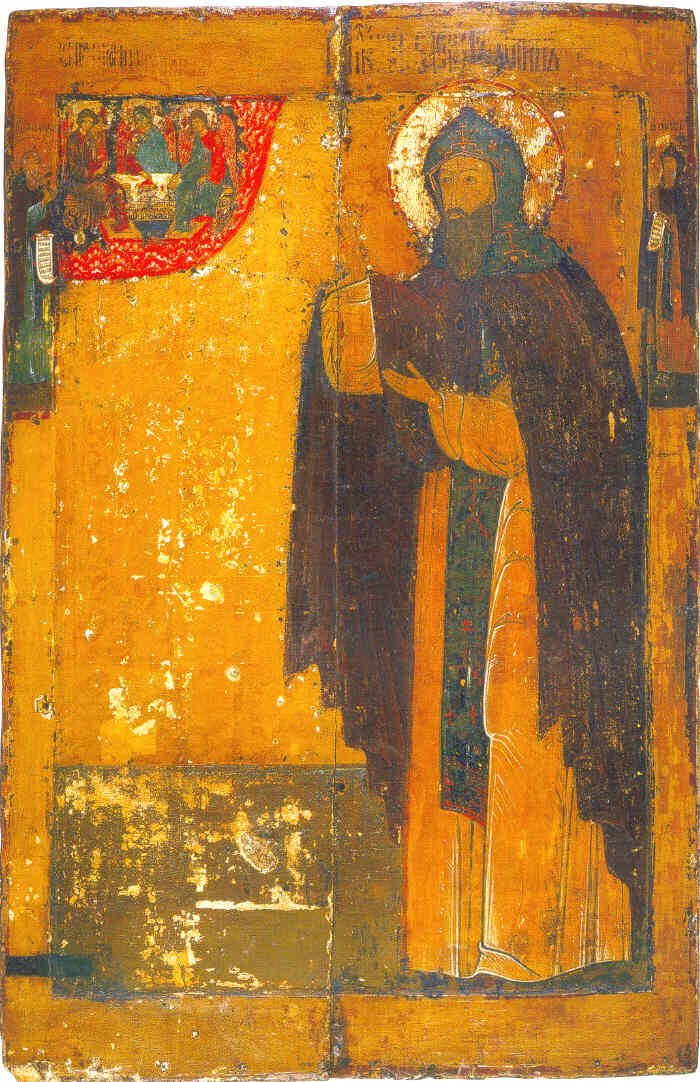 Преп Ефрем Сирин с преп Макарием Унженским Иаковом Железноборовским на полях1620ггКострома