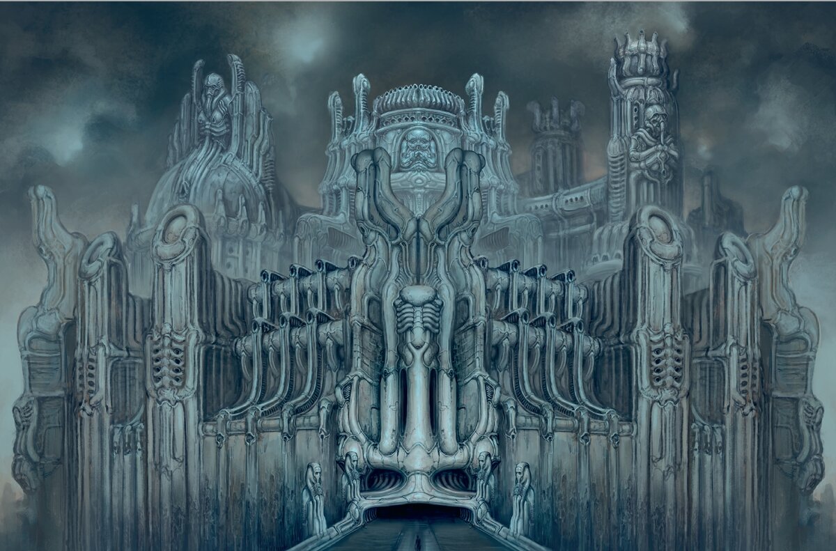 Scorn. The Art of the Game. Концепт-арт здания.