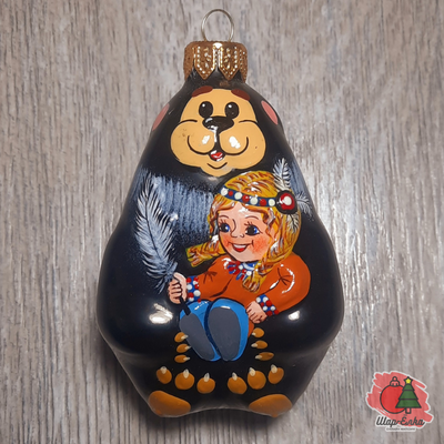 Ёлочная игрушка "Маша и медведь. Индейцы" (Эвис)