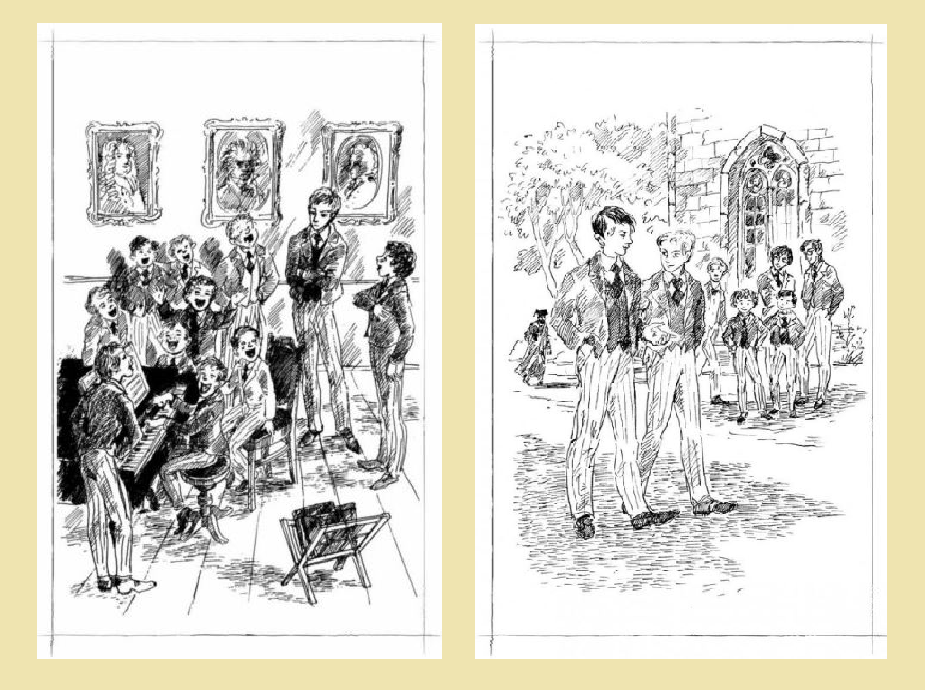 Риддель и вельчиты (слева). Блумфильд и Риддель (справа)